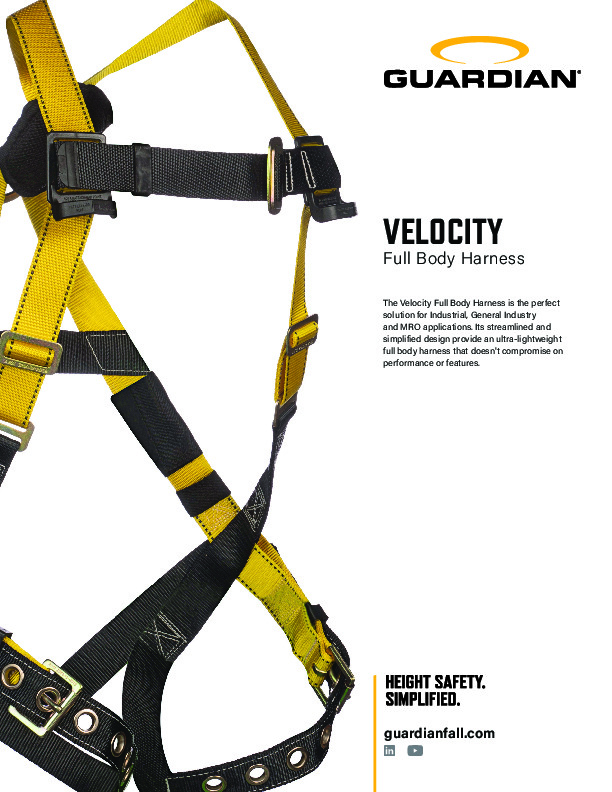 Velocity Harness – 01704 (USA) | Guardian Fall Protection